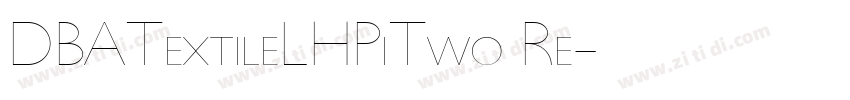DBATextileLHPiTwo Re字体转换